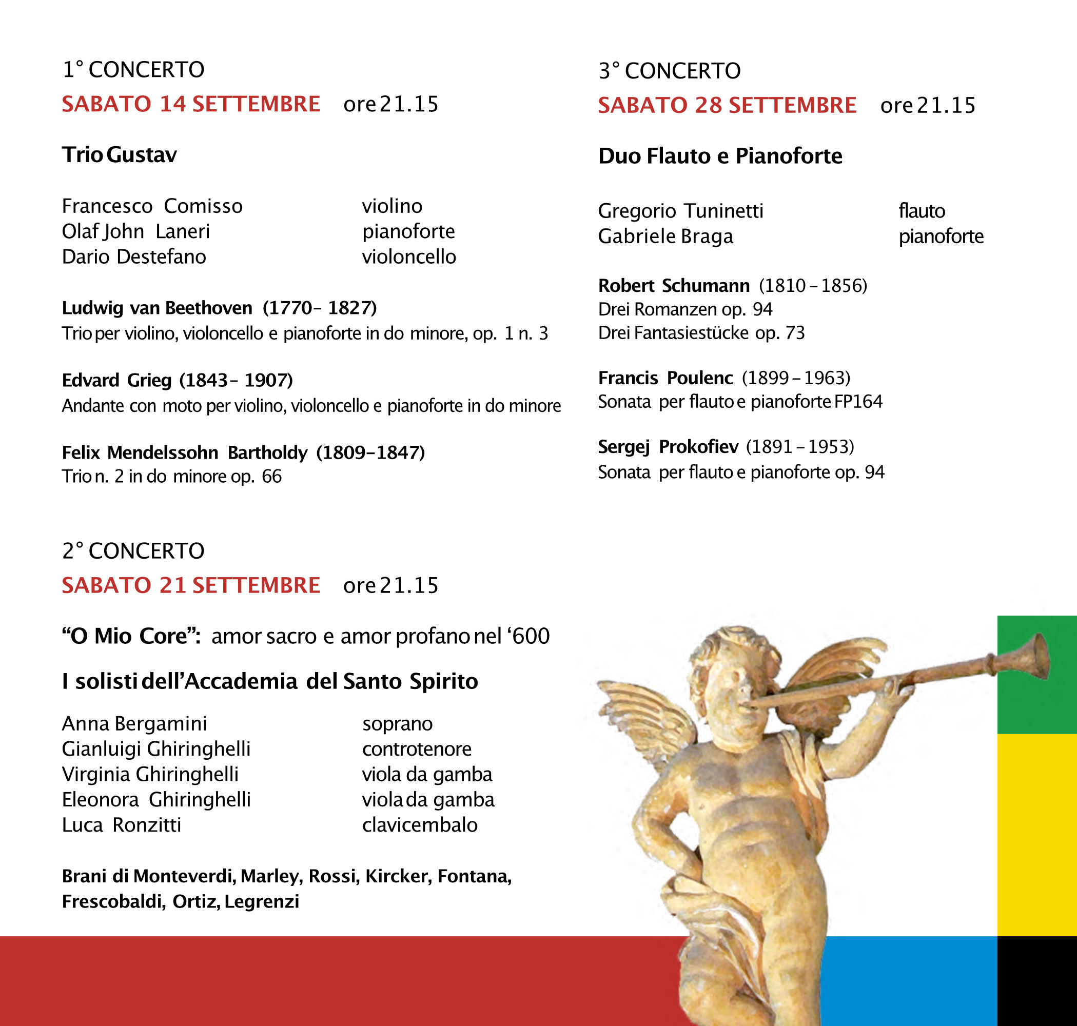 Concerti Chiesa dei Batu 2024 programma