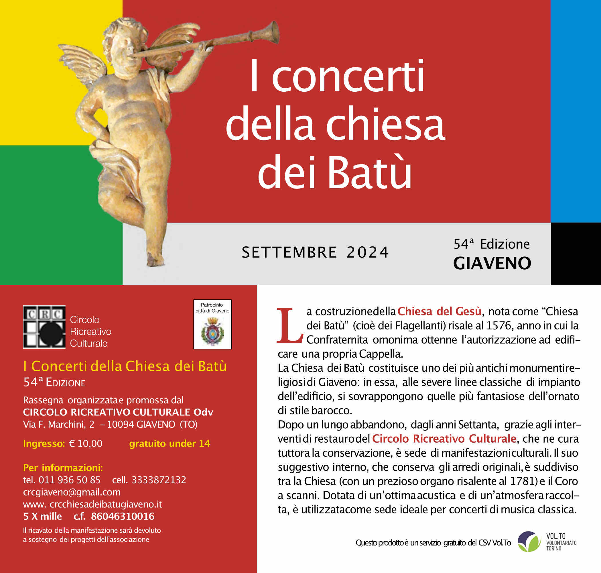 Concerti Chiesa dei Batu 2024 programma